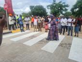 Inauguração da Estrada que parte Av. Samora Machel (Escola EP1 e 2 de  Manjakazi) a Av. Joaquim A. Chissano